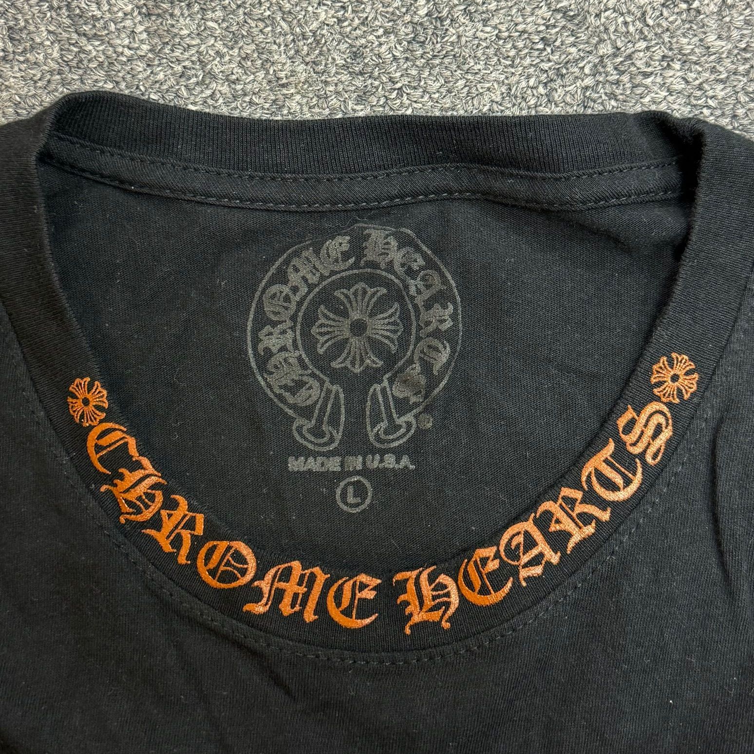 Chrome Hearts クロムハーツ CH Brown Letters ロンT Tシャツ Chrome Hearts CH Brown Letters T-Shirt CHクロス ブラウン