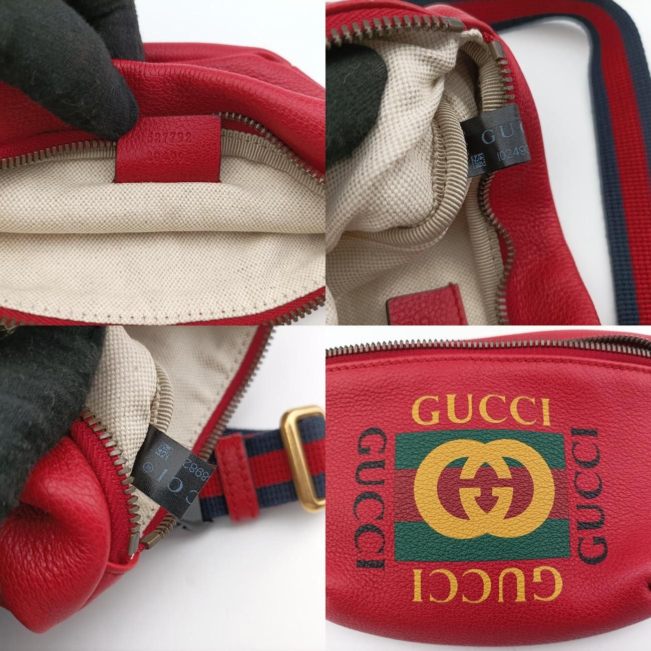グッチGucciグッチプリントレッドレザー527792I024938982