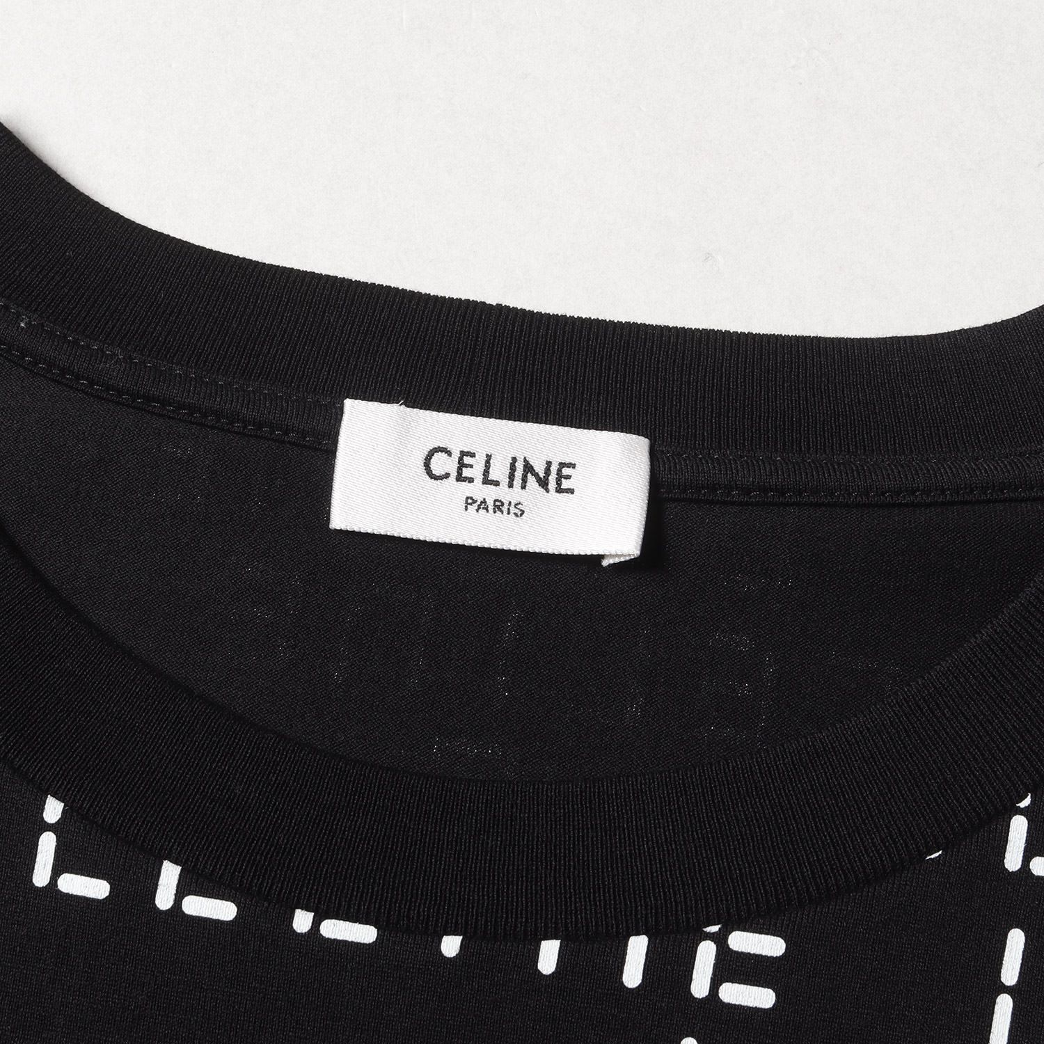 美品 CELINE セリーヌ Tシャツ サイズ:S 22AW デジタル ロゴ プリント 