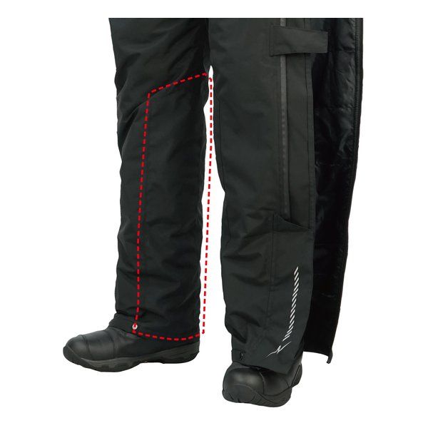 ROUGH-ROAD ラフアンドロード ウインドガードサイドオープンオーバーパンツ ブラック-BLL 2660221