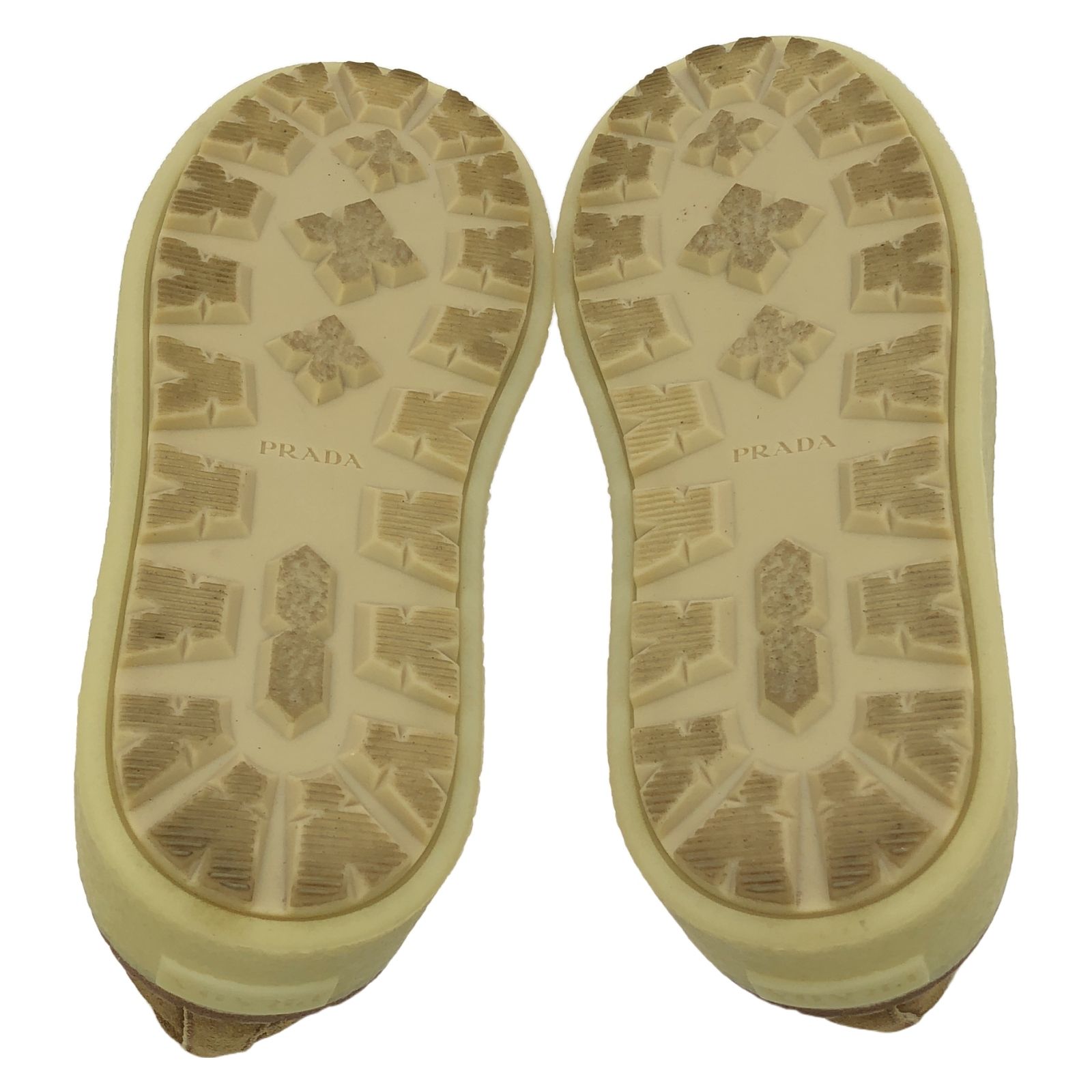 プラダ PRADA ローファー シューズ ベージュ ムートン シューズ