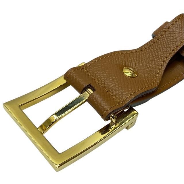 BVLGARI ブルガリ ベルト レザー ブラウン スクエア バックル BVLGARI ブルガリ ベルト レザー ブラウン スクエア バックル
