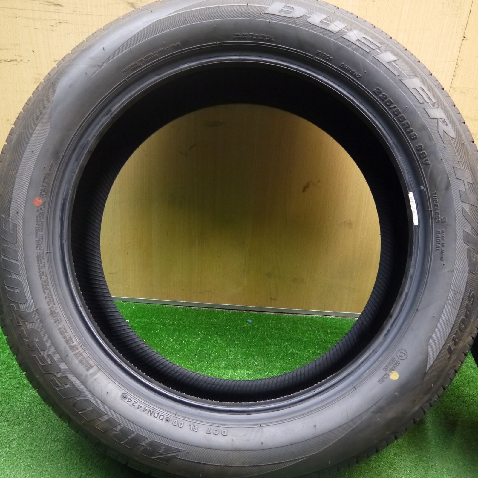 新車外し BRIDGESTONE ブリヂストン デューラー H/P スポーツ 225/55R18 タイヤ4本セット フォレスター純正 225 55 18 DUELER H/P SPORT フォレスター 新車外し BRIDGESTONE