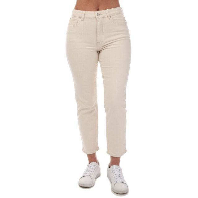 【送料無料】 オンリー レディース デニムパンツ ジーンズ ボトムス Emily Straight Fit High Waist Jeans White