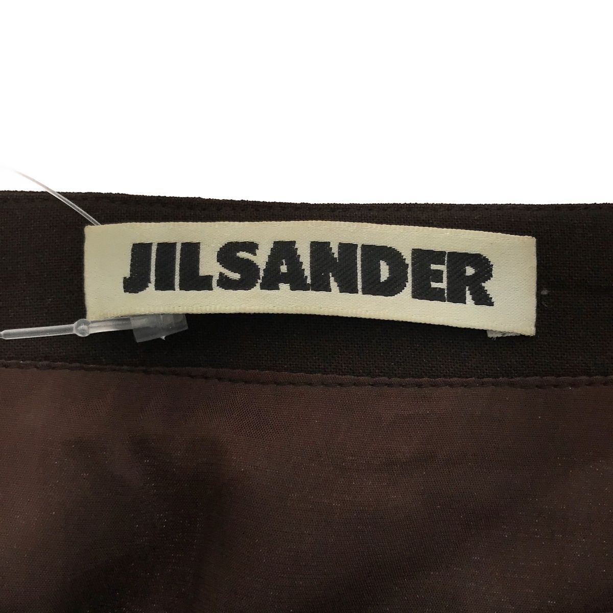 JIL SANDER ジルサンダー ロングタイトスカート ブラウン 34 - メルカリ