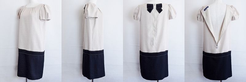 M`S GRACY　エムズグレイシー　パフスリーブ半袖ワンピース　サイズ３８ M'S GRACY エムズグレイシー ワンピース 半袖 洗濯可 38 日本製