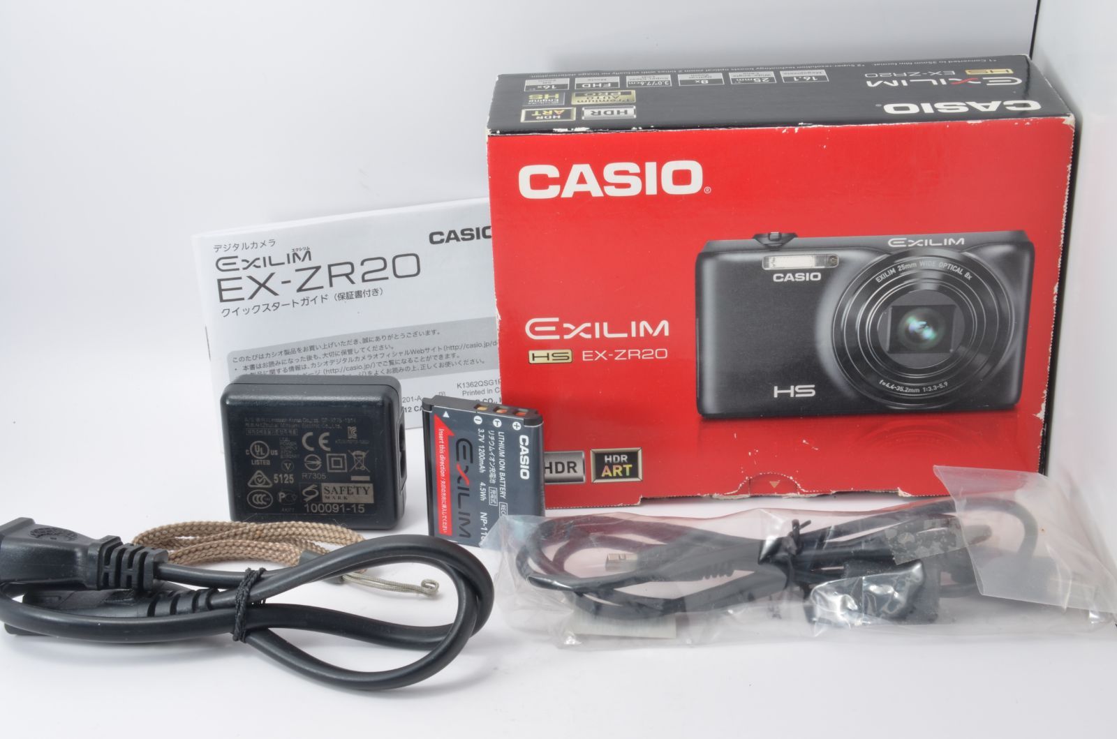 CASIO EXILIM EX-ZR20 充電つき 動作品 Casio Exilim EX-ZR20
