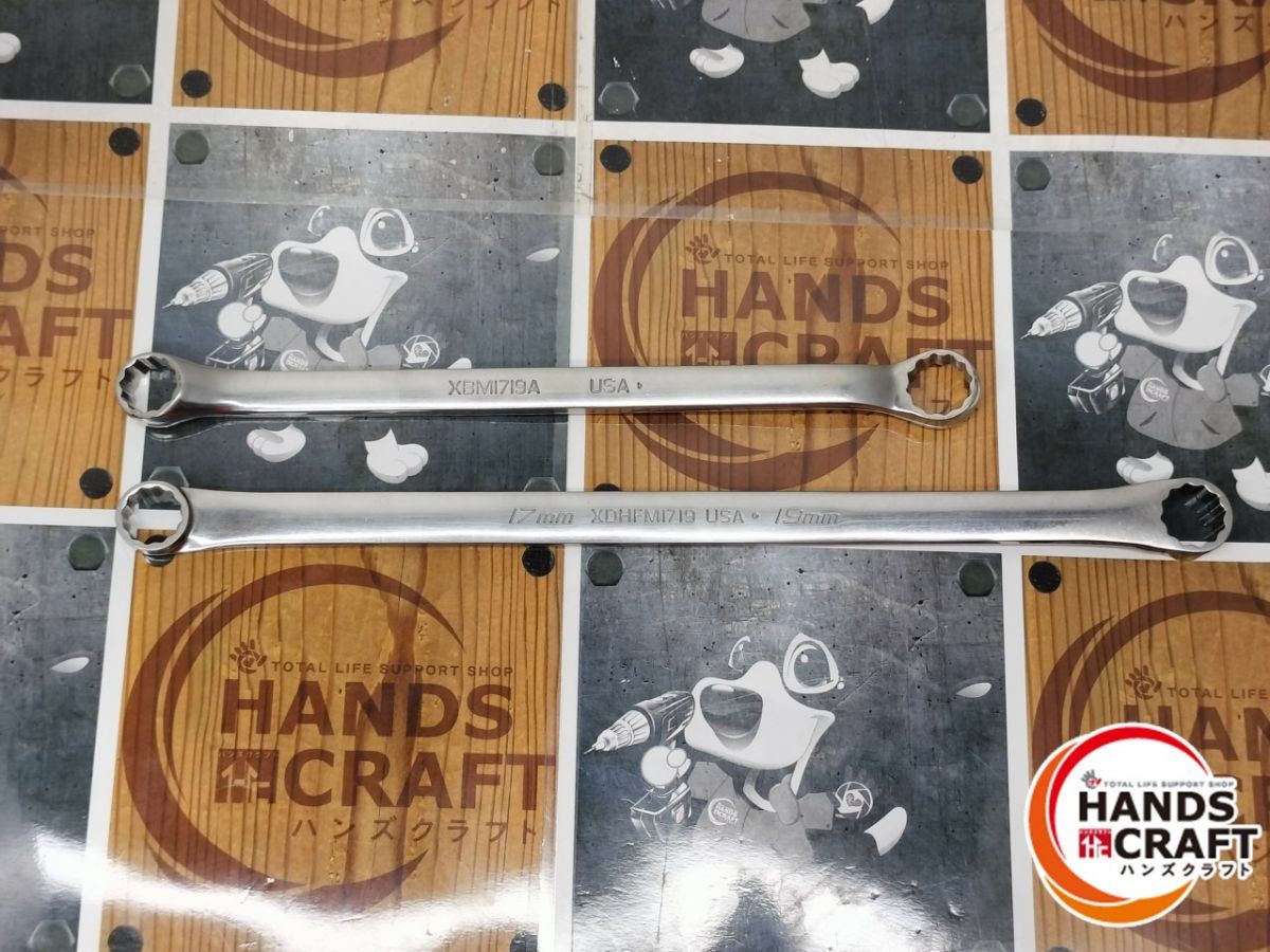 品 スナップオン XDHFM1719 XBM1719A メガネレンチ 2本セット