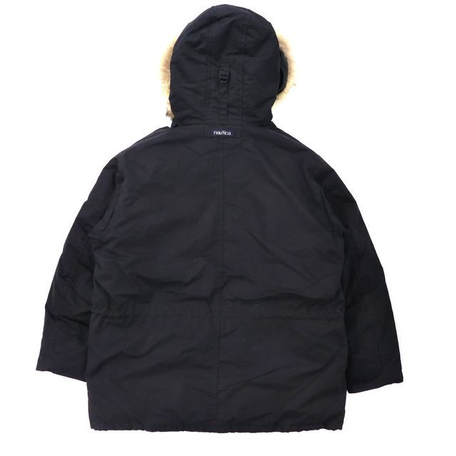nautica ダウンジャケット N-3B モッズコート L ブラック コットン 