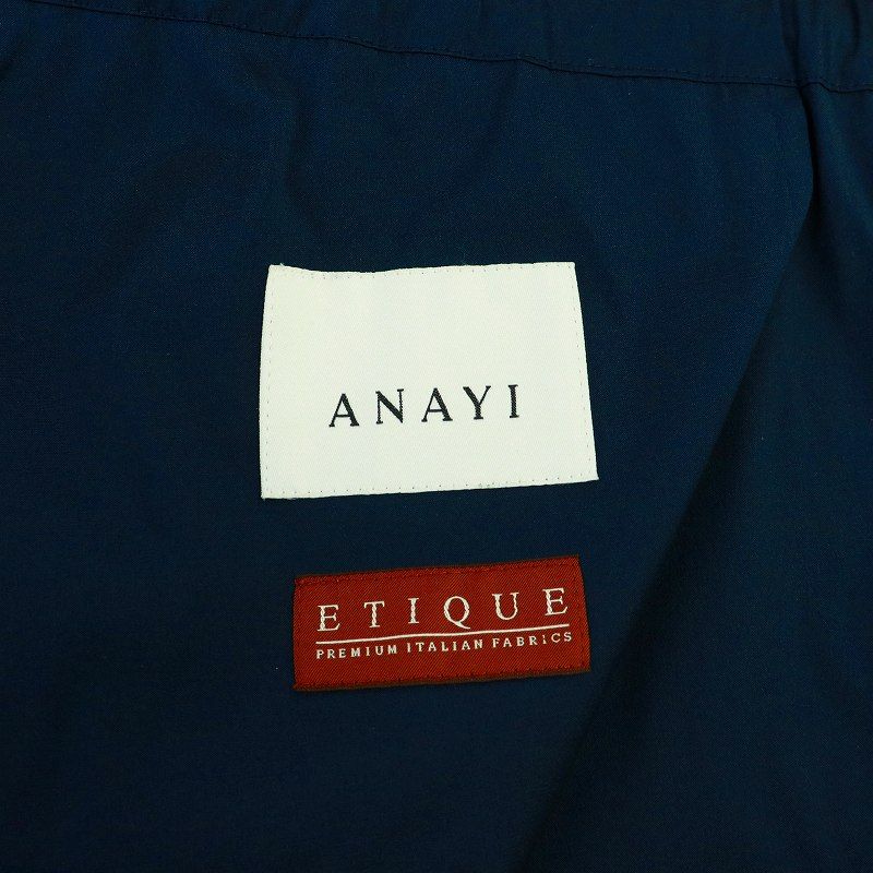 アナイ ANAYI ETIQUE シャンブレータフタフードブルゾン