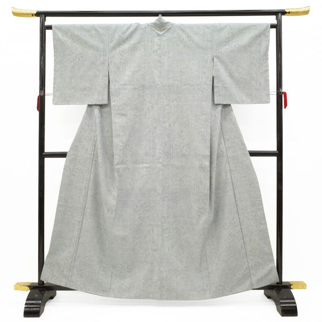 新古品】 要無形文化財 本場結城紬 袷 着物 未使用 正絹 100