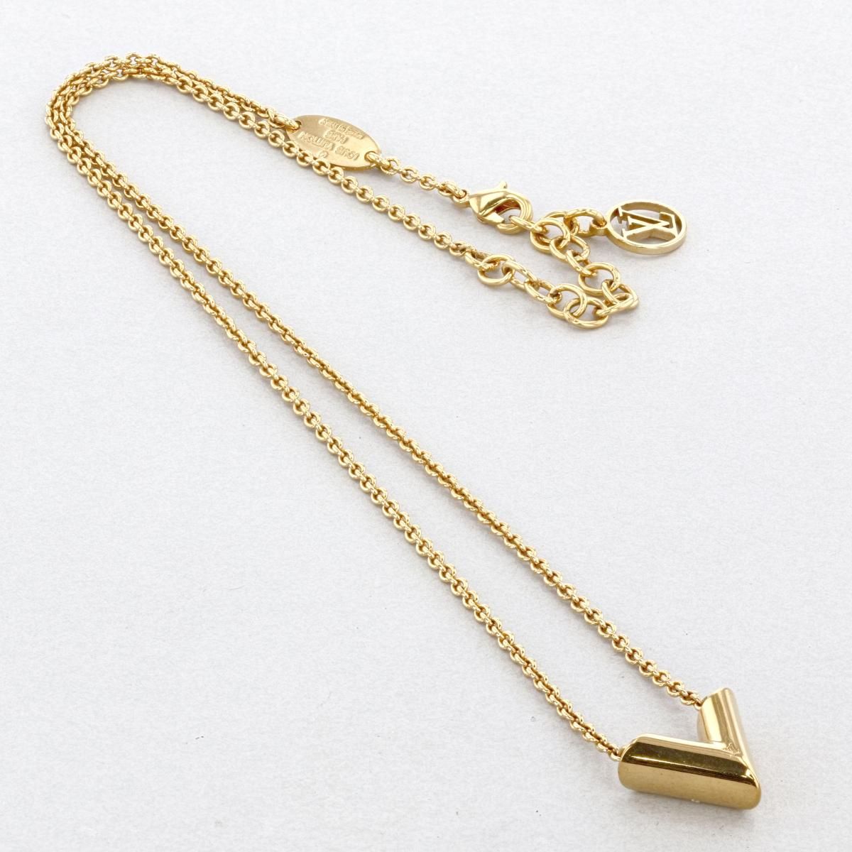 お値下げ品】【美品】LOUIS VUITTON （ルイヴィトン） ﾈｯｸﾚｽ・ｴｾﾝｼｬﾙV 
