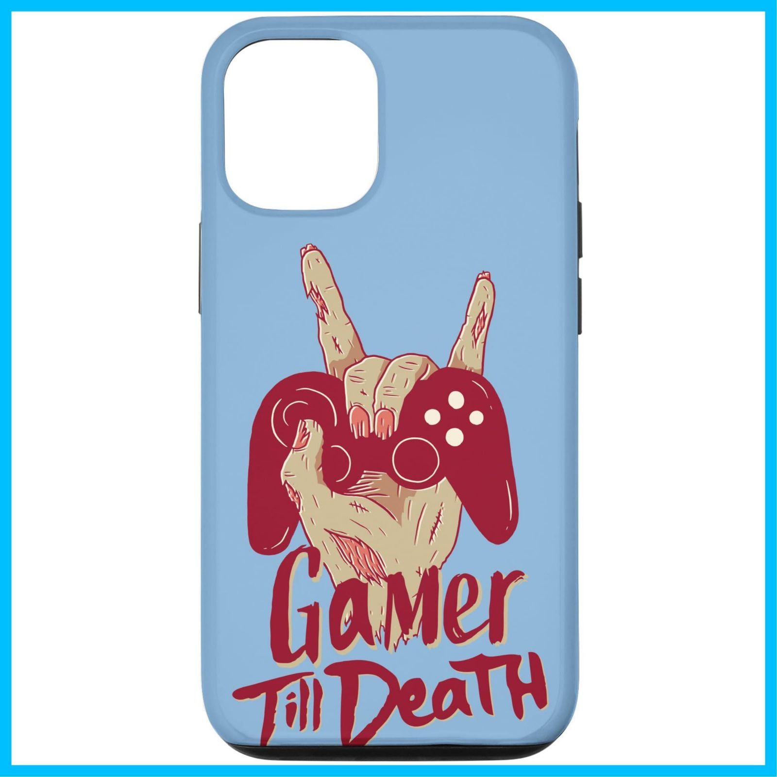 【迅速発送】iPhone 12/12 Pro Gamer Till Death 引用 怖いゾンビ ハンドコントローラー ゲーム スマホケース