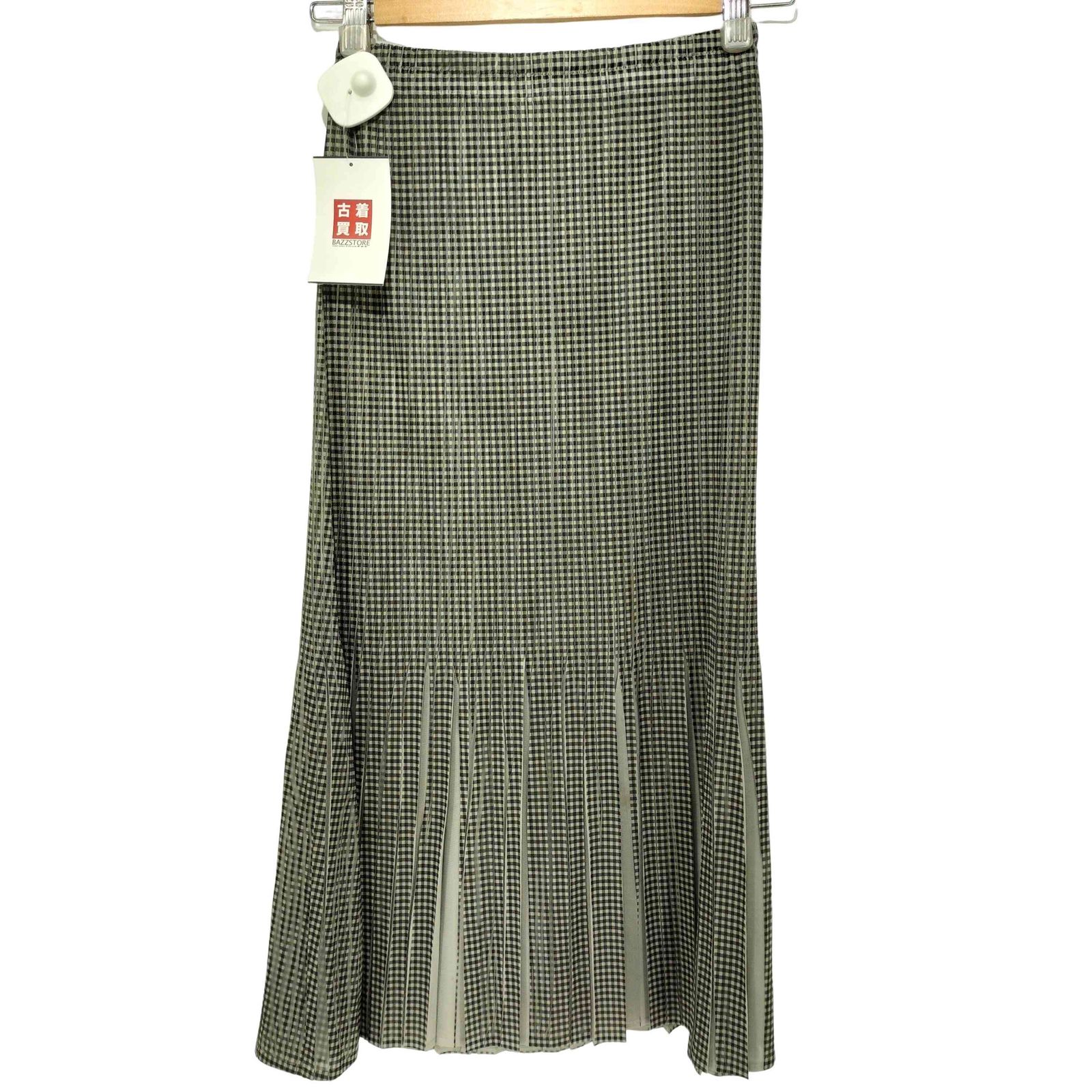 ISSEY MIYAKEイッセイミヤケ ロングスカートプリーツ加工 チェック