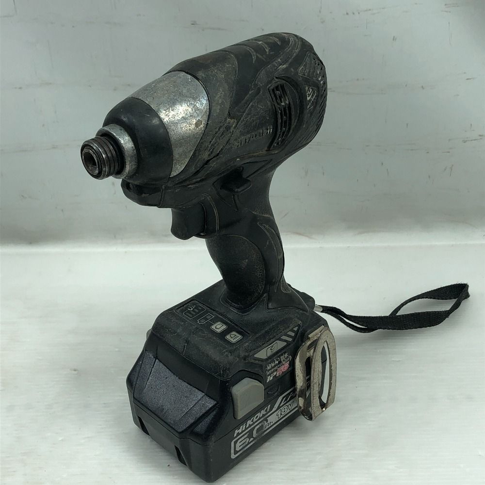 HITACHI 日立 締め付け工具 インパクトドライバ 充電器 充電池2個 ケース付 WH18DBAL2 ブラック