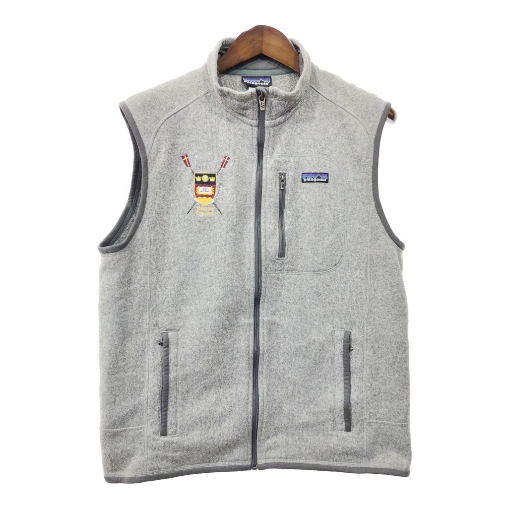 patagonia パタゴニア ベターセーター フリース ベスト アウトドア カレッジ ライトグレー (メンズ L) 中古 古着 Q9785