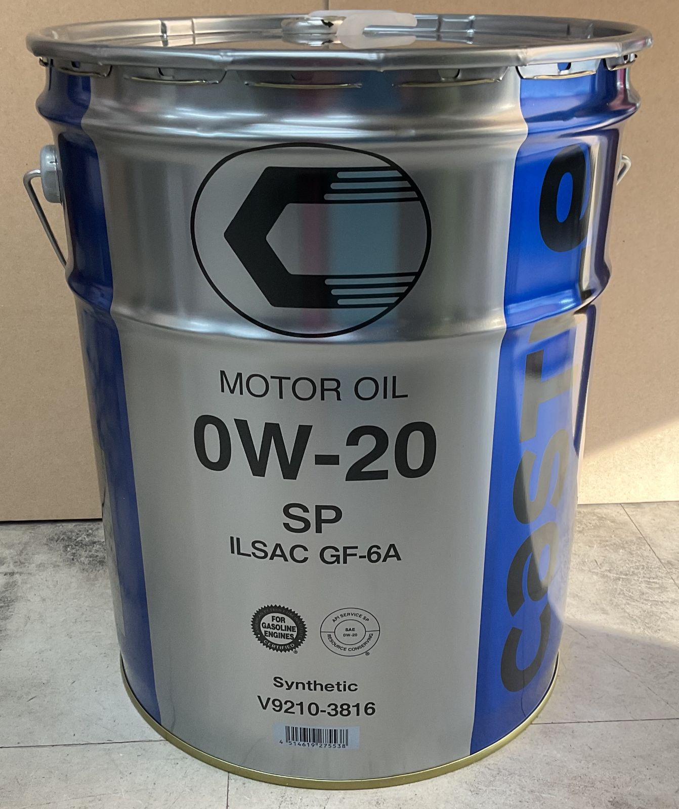 キャッスルエンジンオイルＳＰ ０Ｗ−２０ ２０Ｌ V92103816 税込