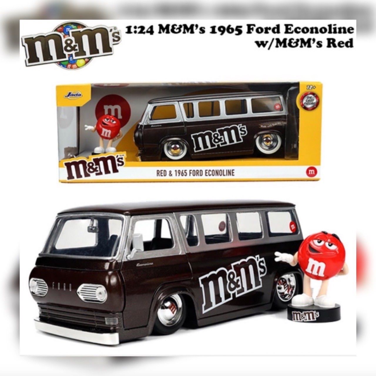 m&m's グッズ ミニカー フィギュア FORDエムアンドエムズ ST0277 JADATOYS M&M's 1/24 ミニカー＆レッドフィギュア