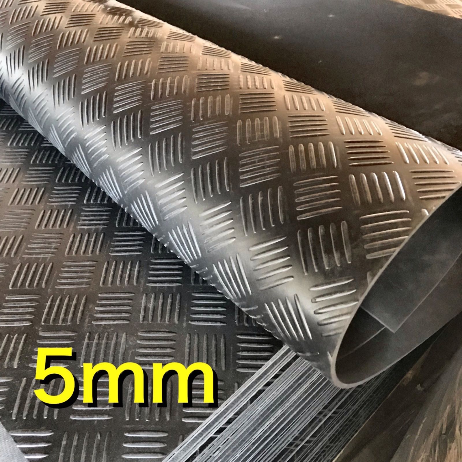 軽トラ 荷台ゴムマット 5mm 201x141cm 軽トラックマット