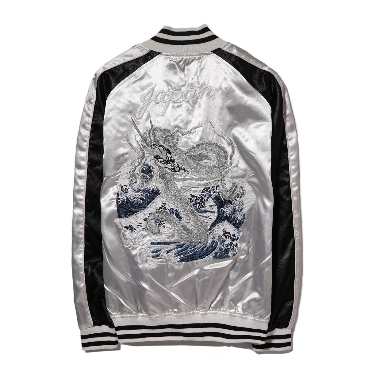 スカジャン メンズ サテンジャンパー スーベニア ジャケット