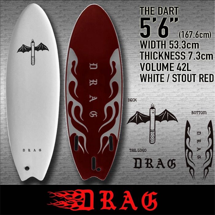 サーフィン・ボディボード DRAGON Amazon | 新しいSurfboard 6 ' Foamieボードサーフボード柄