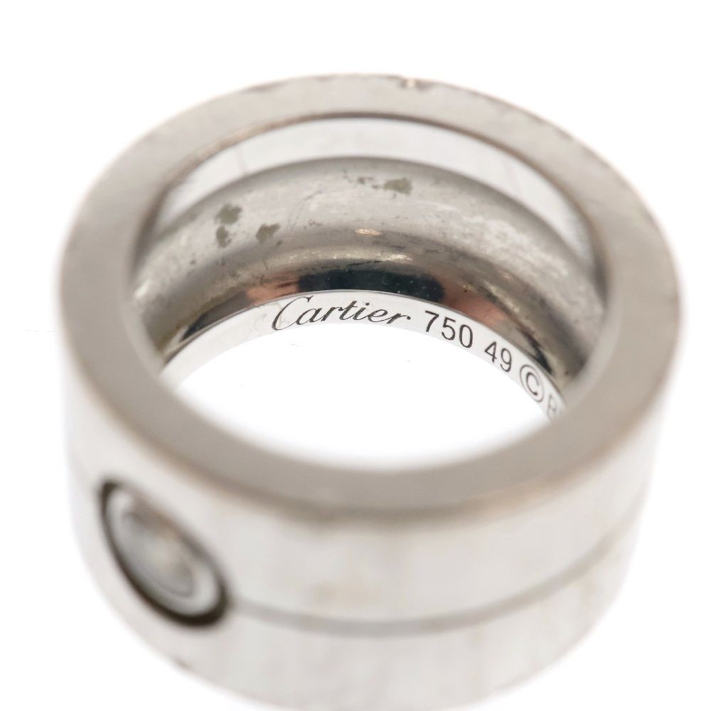 Cartier K18WG ミニラブリング リング8号