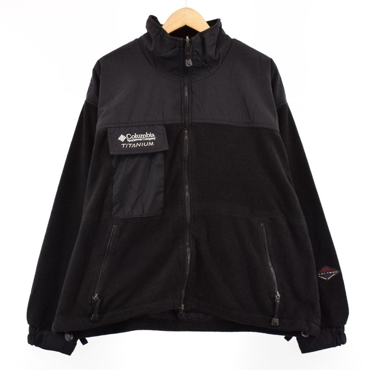 古着 90年代 コロンビア Columbia TITANIUM ナイロンxフリースジャケット メンズXL ヴィンテージ/eaa379304