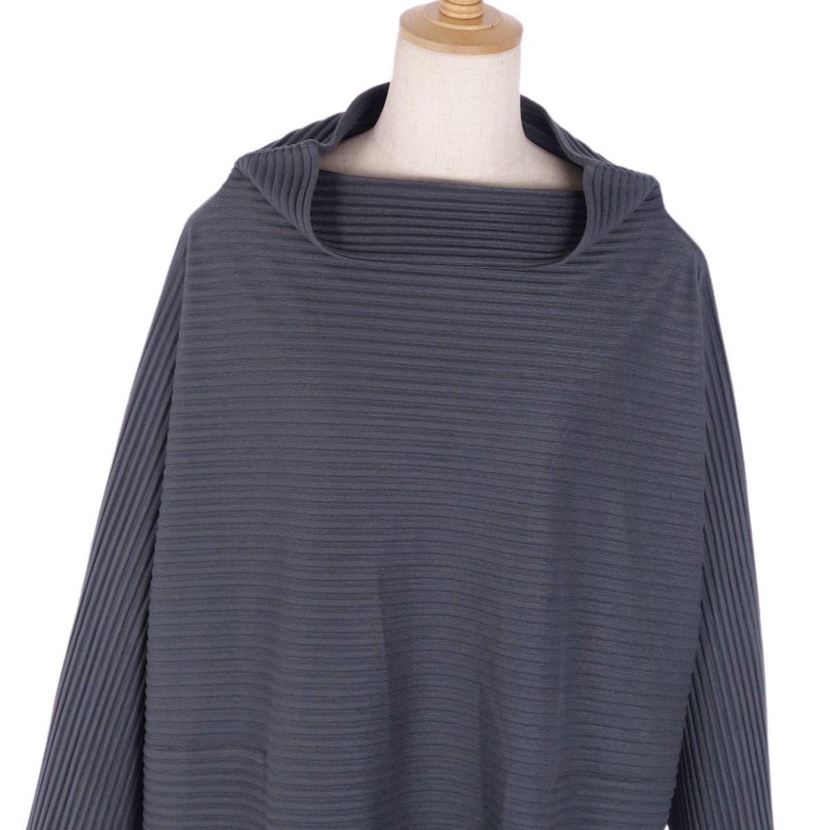 美品 ミーイッセイミヤケ me ISSEY MIYAKE シャツ ブラウス ハイネック 