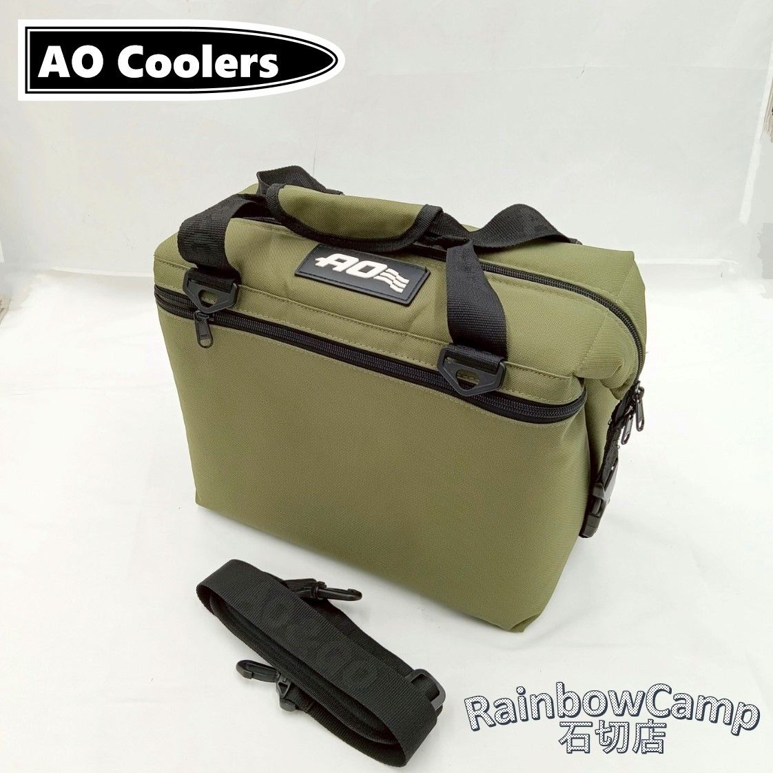 AO Coolers エーオークーラーズ ソフトクーラー12パック カーキ 内側に汚れあり