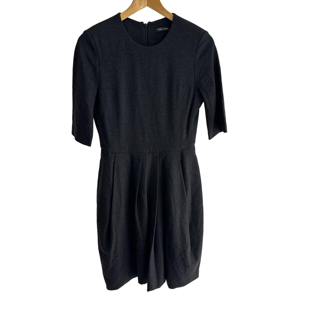 ヨーコ チャン YOKO CHAN ワンピース サイズ40 M 黒 レディース フリル
