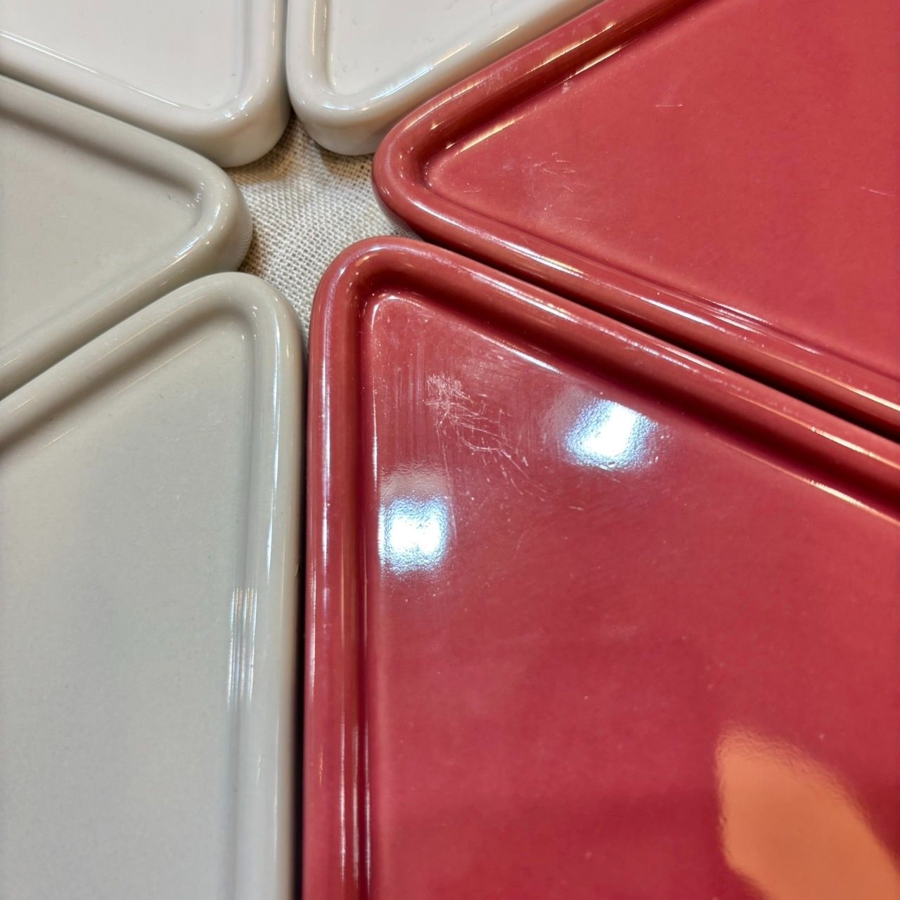 LE CREUSET パーティー(ピザ型)プレート 6枚セット LE CREUSET パーティー(ピザ型)プレート 6枚セット