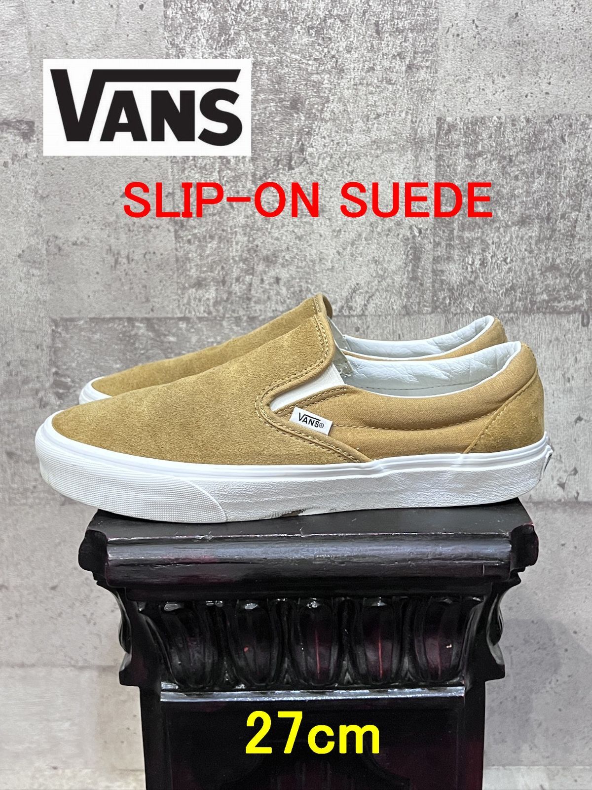 VANS スリッポン スエード 27cm バンズ SLIP-ON - メルカリ