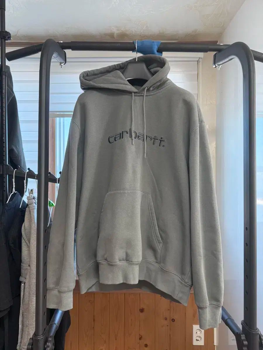 Carhartt(カーハート) wip フード付きTシャツ チャコールグレー xl 裏起毛