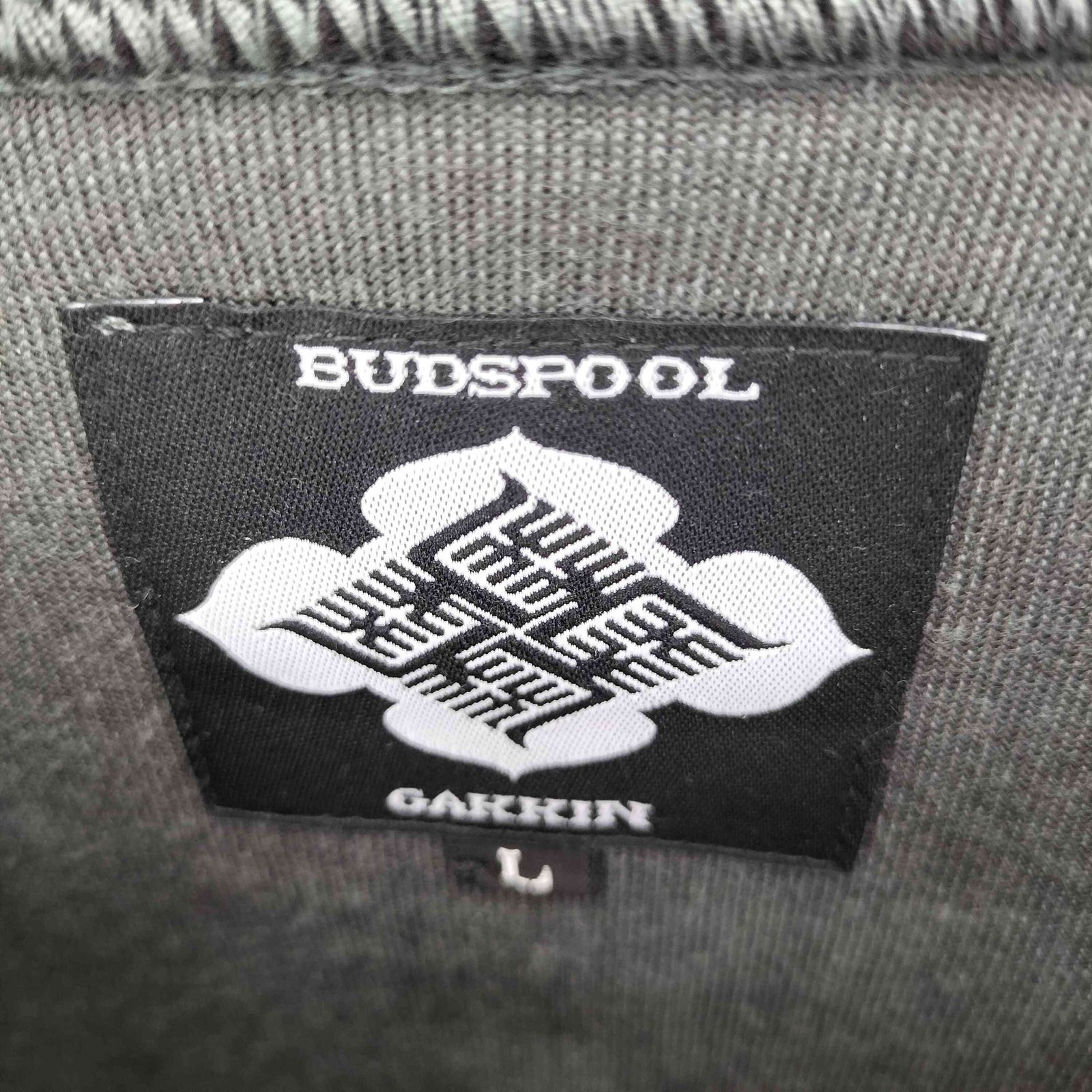 バッズプール BUDSPOOL GAKKIN BUDSPOOL 花罰家紋 VELOUR S/S TEE