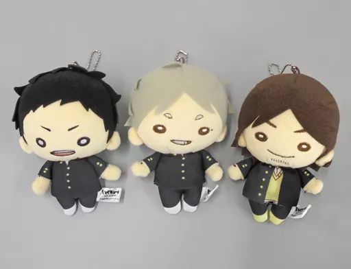 キーホルダー マスコット キャラクター 澤村＆菅原＆東峰セット にとたん ボールチェーン付ぬいぐるみセット 3個組 ハイキュー!! ジャンプフェスタ2017グッズ