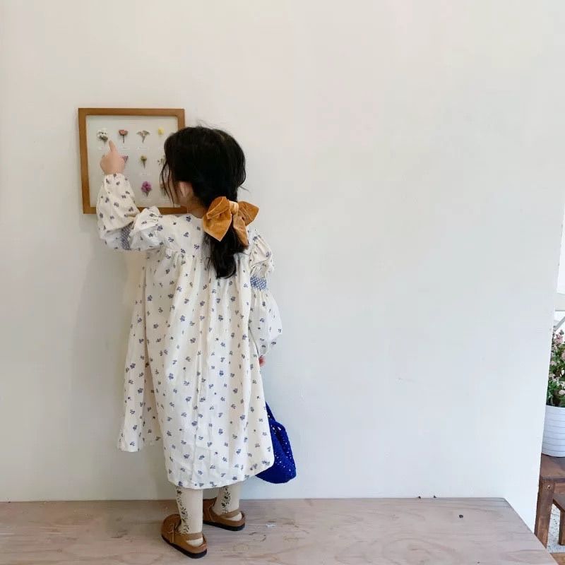 キッズ 刺繍 花柄 ワンピース 90 100 110 女の子 子供服 - メルカリ