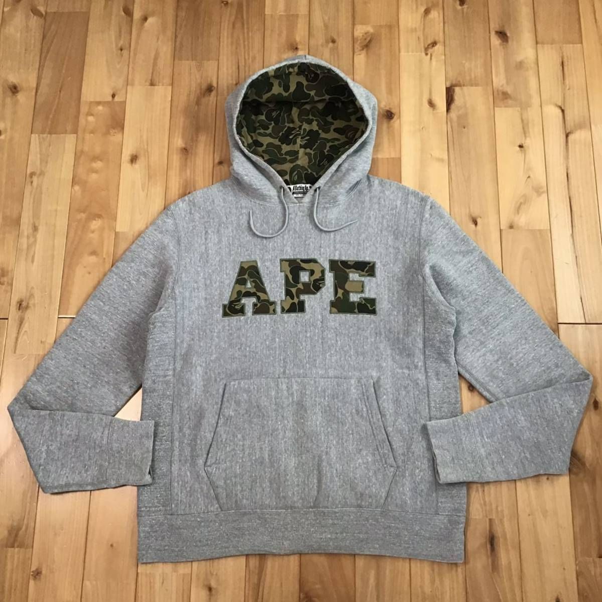 BAPE LOGO プルオーバー パーカー Lサイズ a bathing ape BAPE camo ...