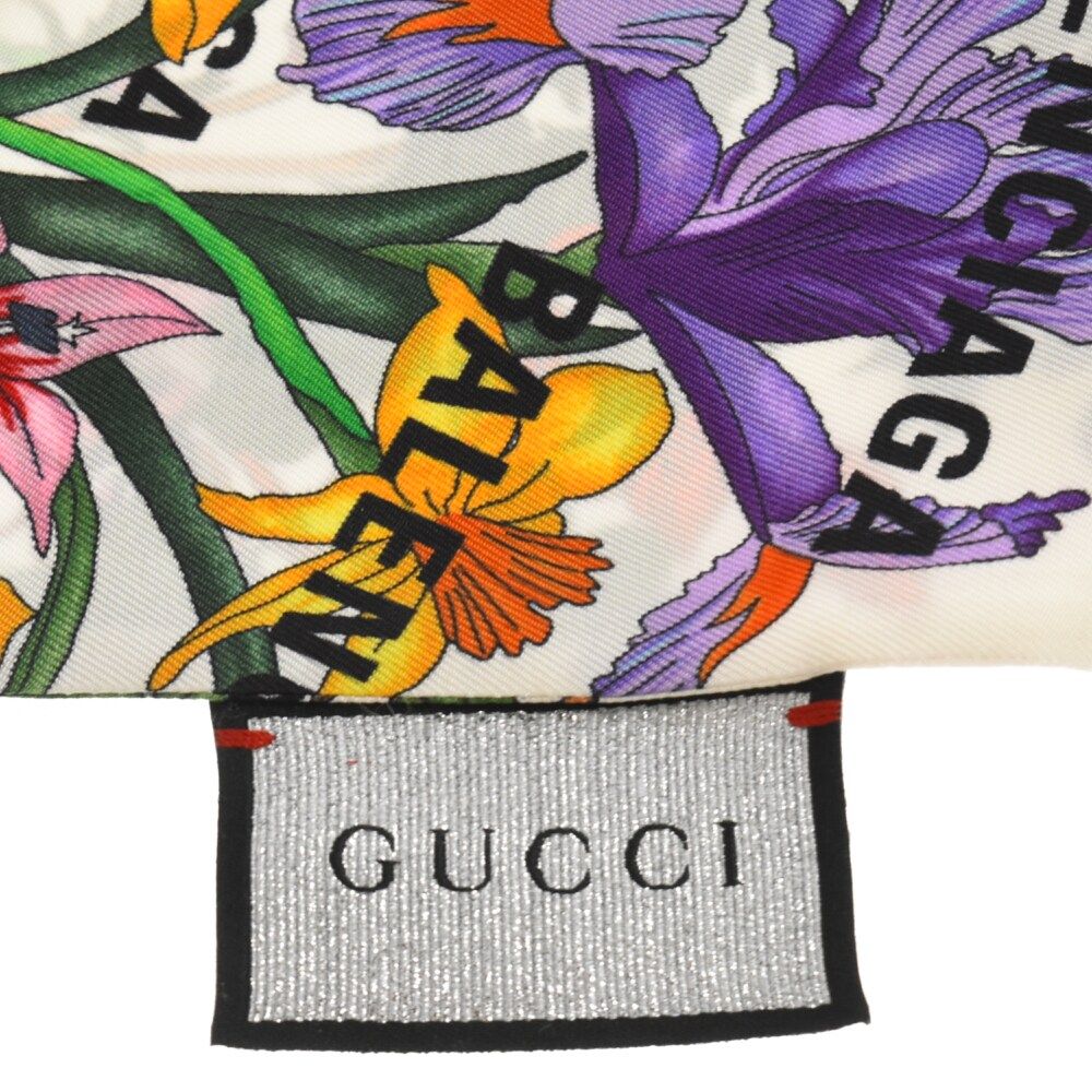 BALENCIAGA (バレンシアガ) ×GUCCI グッチ フローラルプリントシルク  