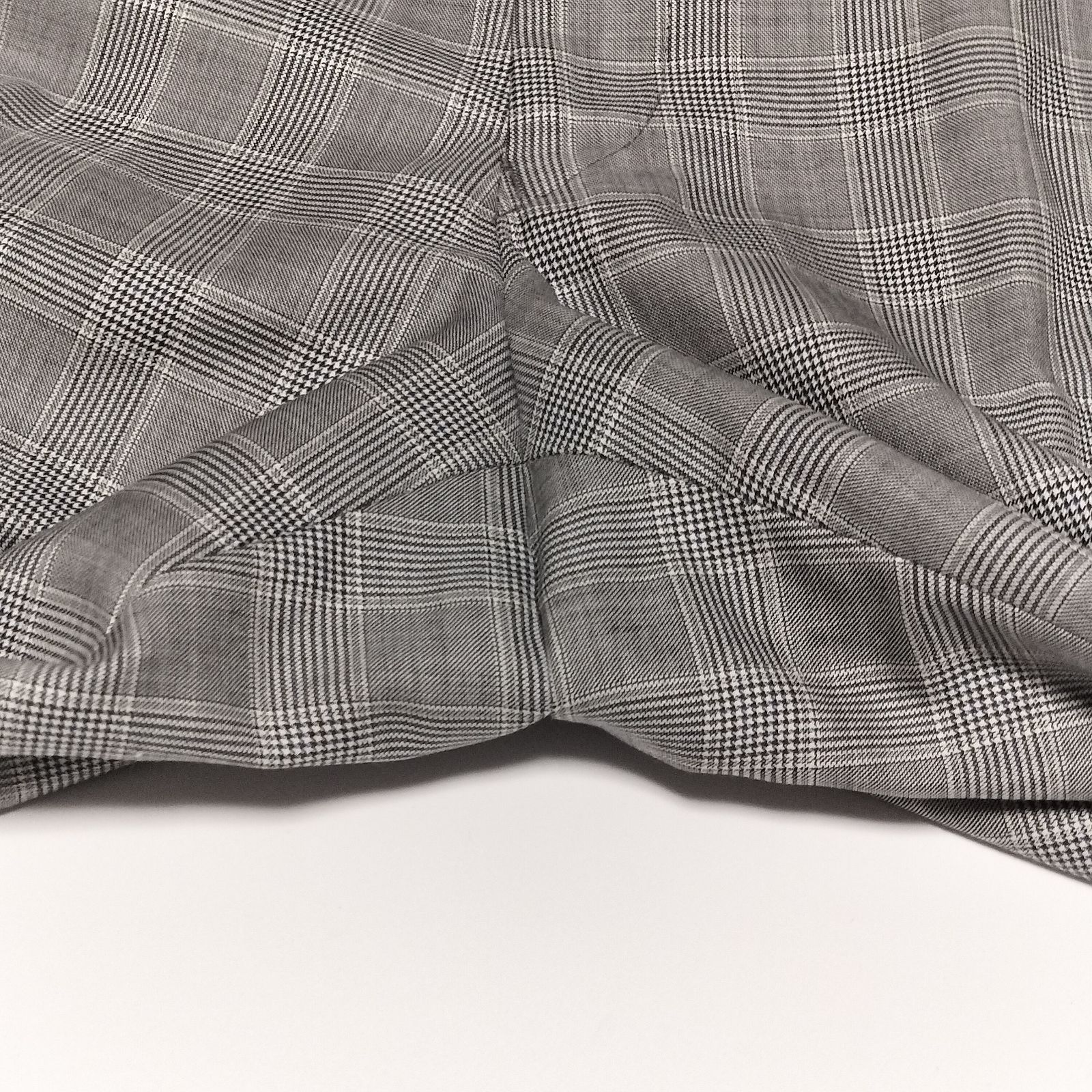 グレンチェック シェルボタン