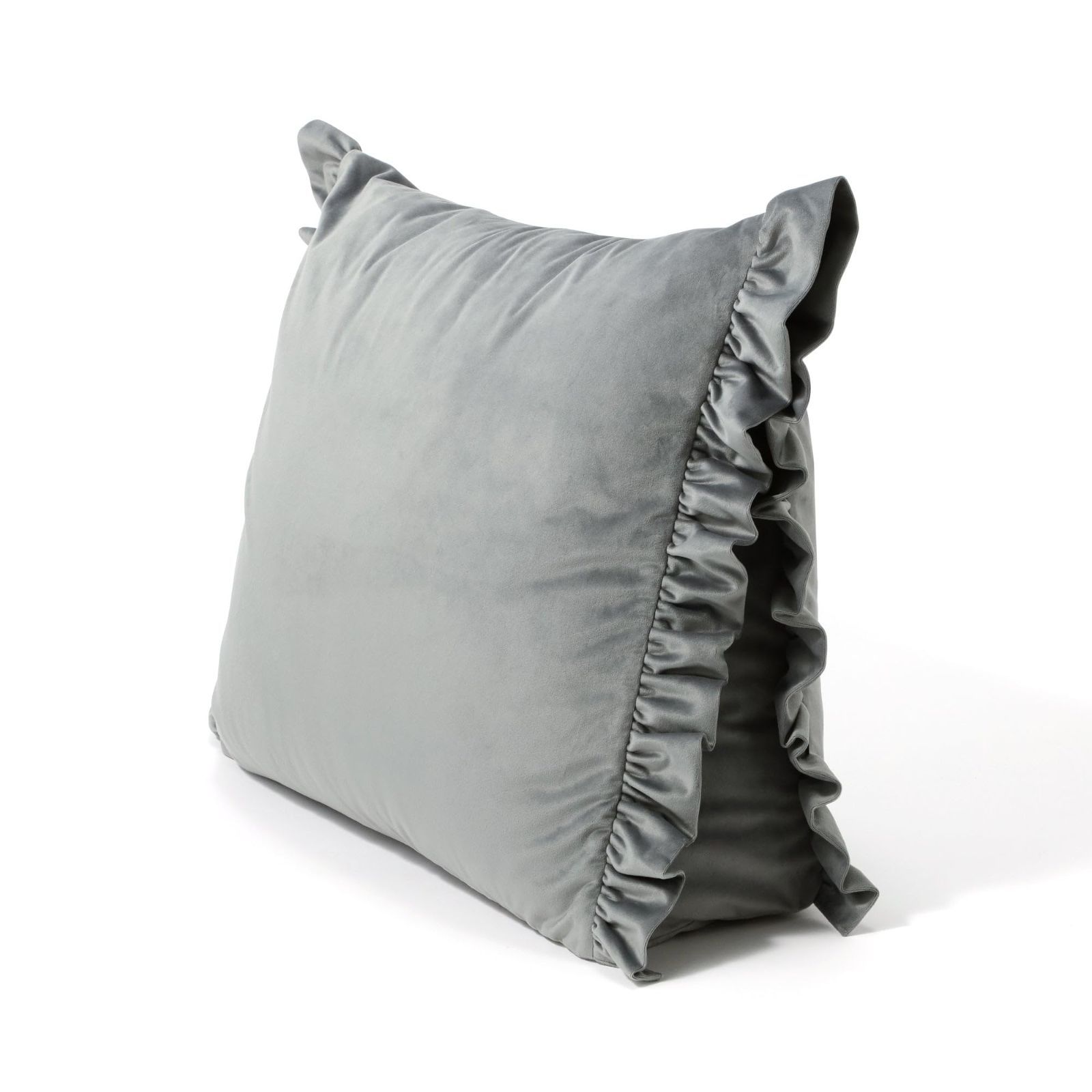 新品 Francfranc フランフラン 【オンラインショップ限定】 クッションになるふとん収納ケース フリル 三角 ライトグレー