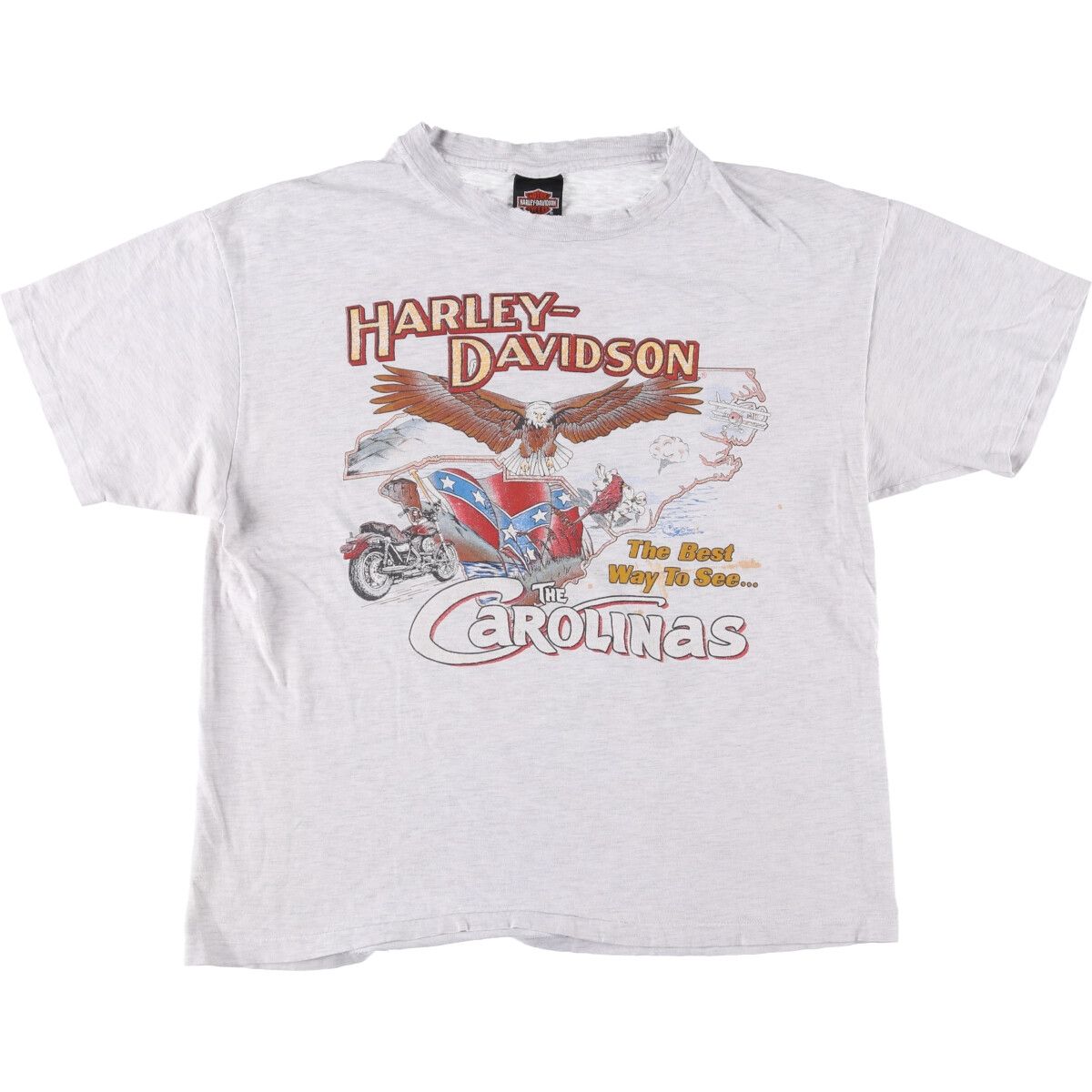 古着 80年代 ハーレーダビッドソン Harley-Davidson 鷲柄 イーグル柄