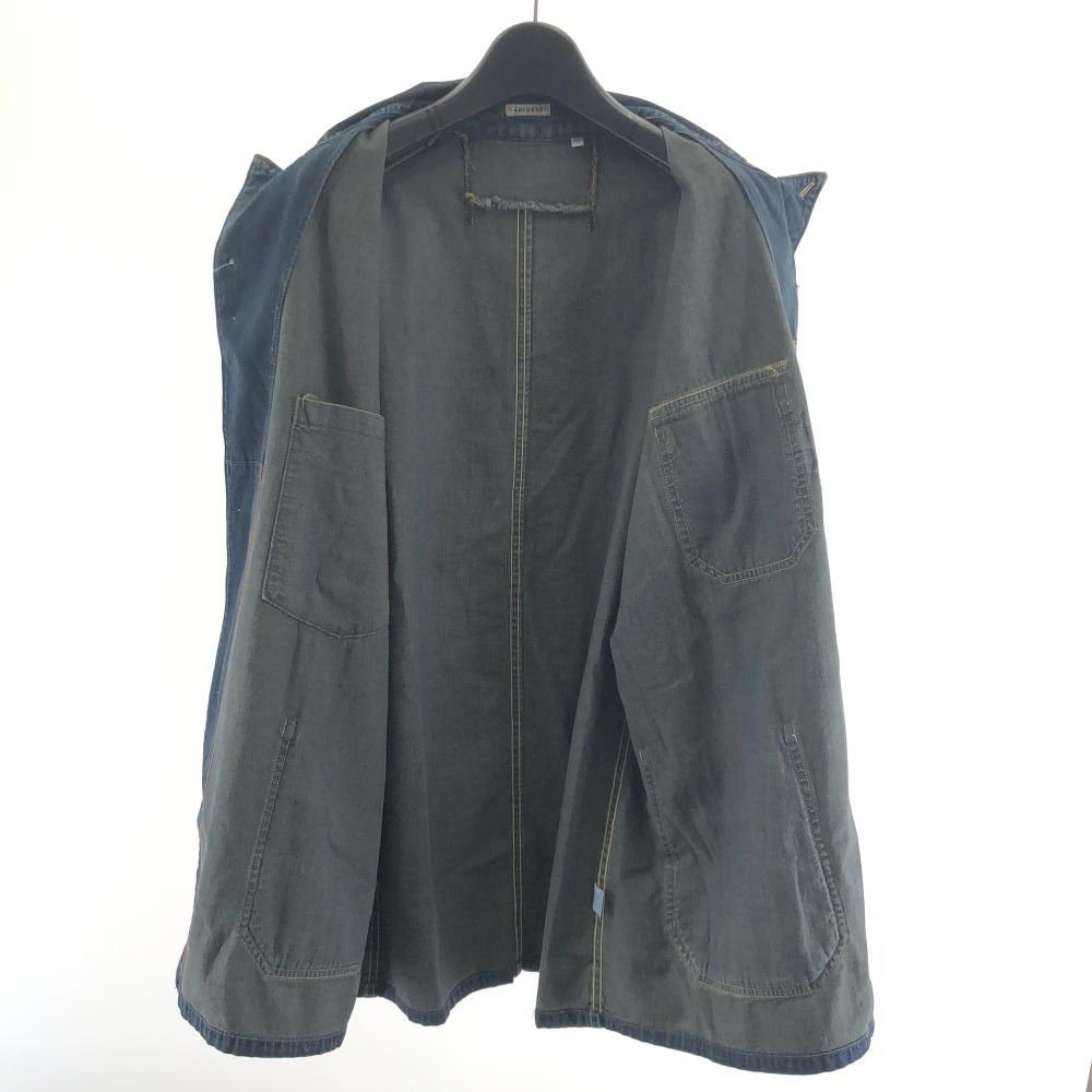 中古】BLUE BLUE デニムカバーオール サイズ3 インディゴ ブルーブルー[17]