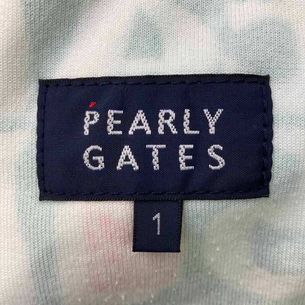 サイズ：1 PEARLY GATES パーリーゲイツ 2022年 ショートパンツ パイル ロゴ総柄 グリーン系 [240101440035] ゴルフウェア レディース ストスト サイズ：1 PEARLY GATES パーリーゲイツ 2022年 ショートパンツ パイル