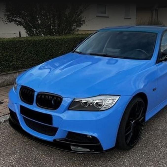 BMW E90 E91 Mスポーツ 前期型 フロントリップ＋コーナーセット ピアノブラック 2009-2012年式対応