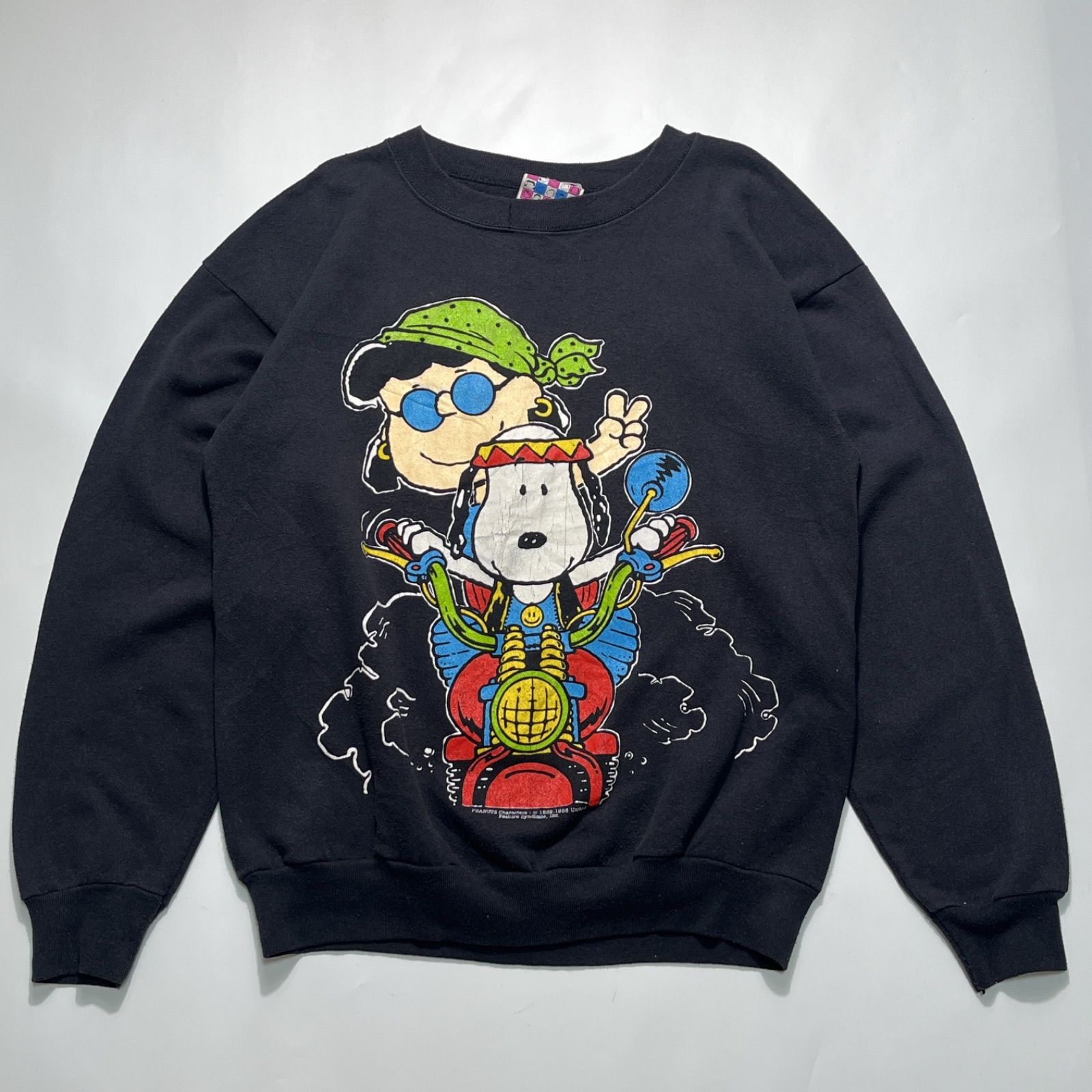 ビンテージ　スヌーピー SNOOPY プリントスウェット 90's PEANUTS Snoopy Link Print Sweatshirt ピーナッツ