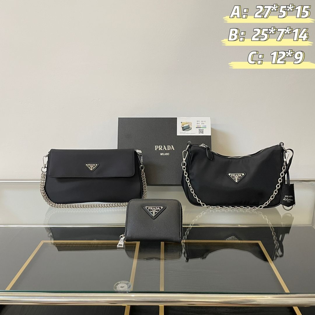 PRADA プラダ ショルダーバッグ 財布 3点セット - メルカリ