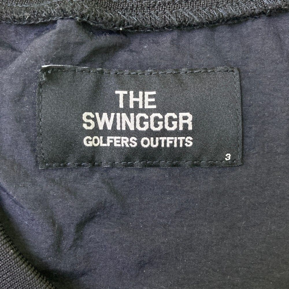 サイズ：L THE SWINGGGR ザ スウィンガー 2023年モデル ナイロンブルゾン  ブラック系 [240101423209] ゴルフウェア メンズ ストスト サイズ：L THE SWINGGGR ザ スウィンガー 2023年モデル ナイロン