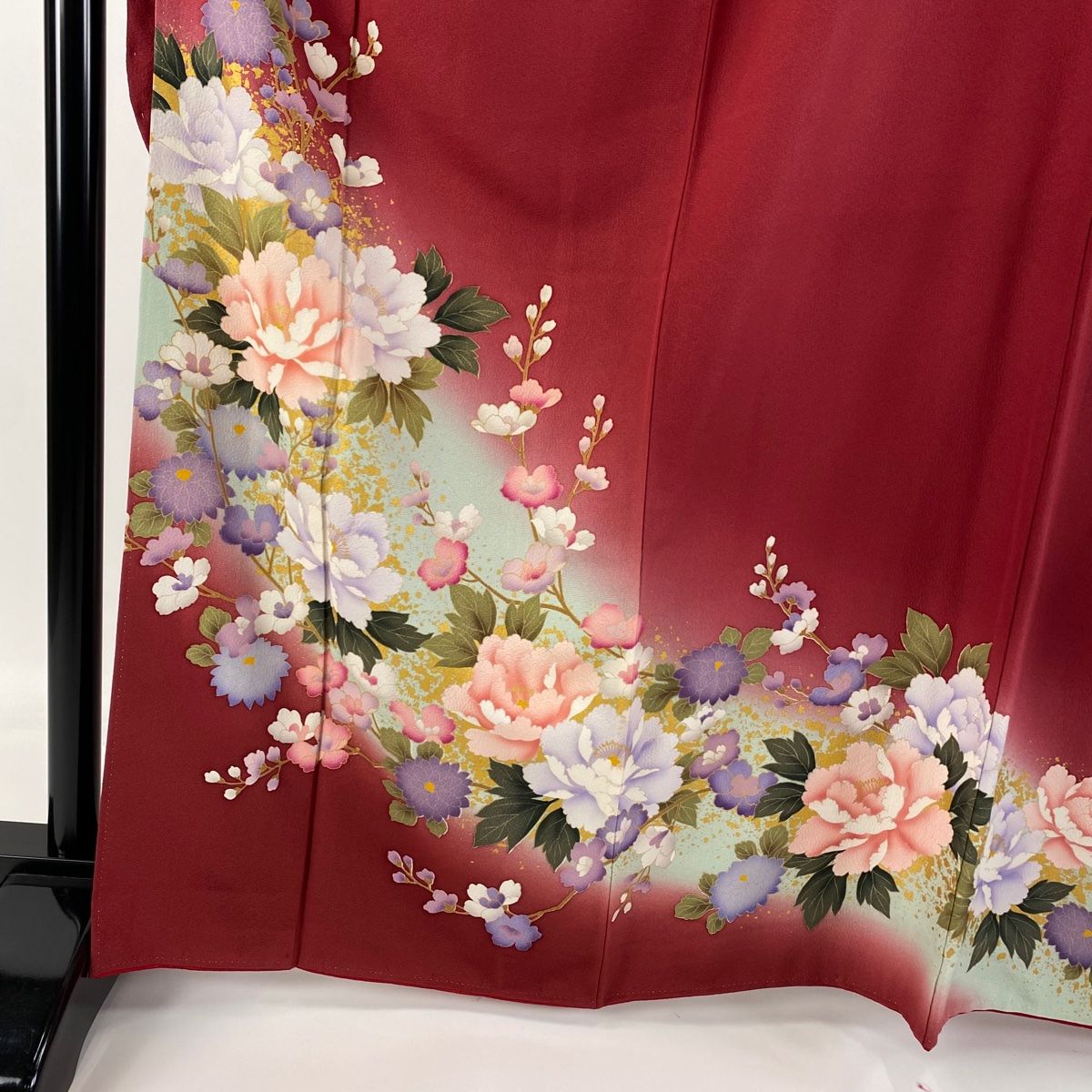 平和屋2□豪華振袖 絞り 舞桜 暈し染め 金彩 銀通し地