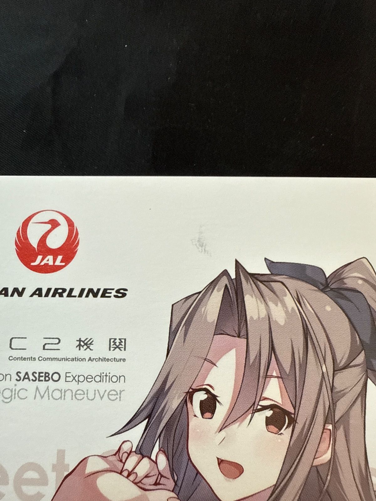 艦これ 佐世保 ポストカード 瑞鳳 参加証明書 JAL 提督JAL搭乗