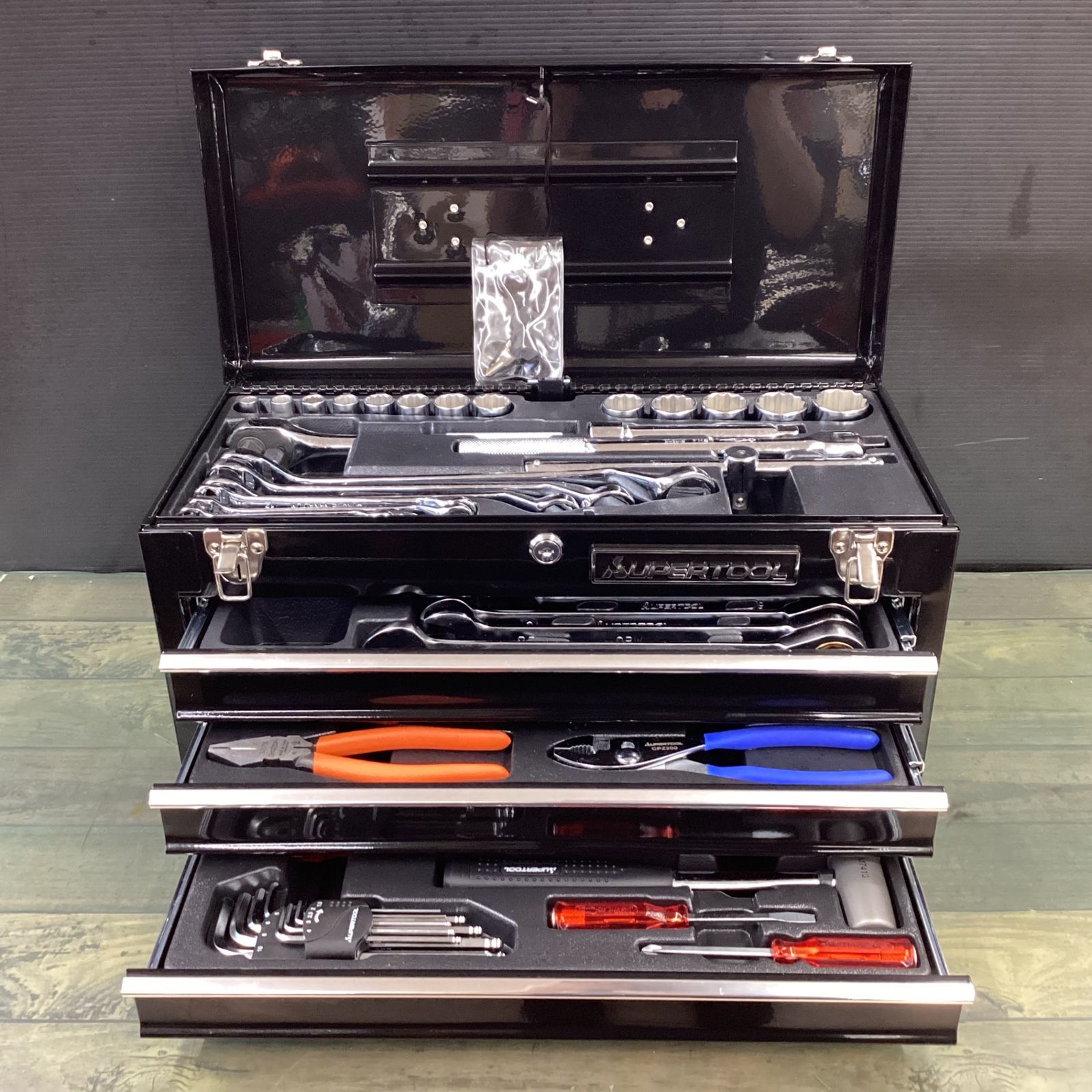スーパーツール supertool プロ用デラックス工具セット チェストタイプ S7000DX 東大和店